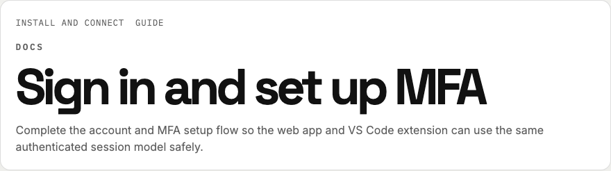 Web app sign-in and MFA guide overview
